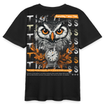 Marid, Eule, 1st | Teenager Bio T-Shirt - Schwarz