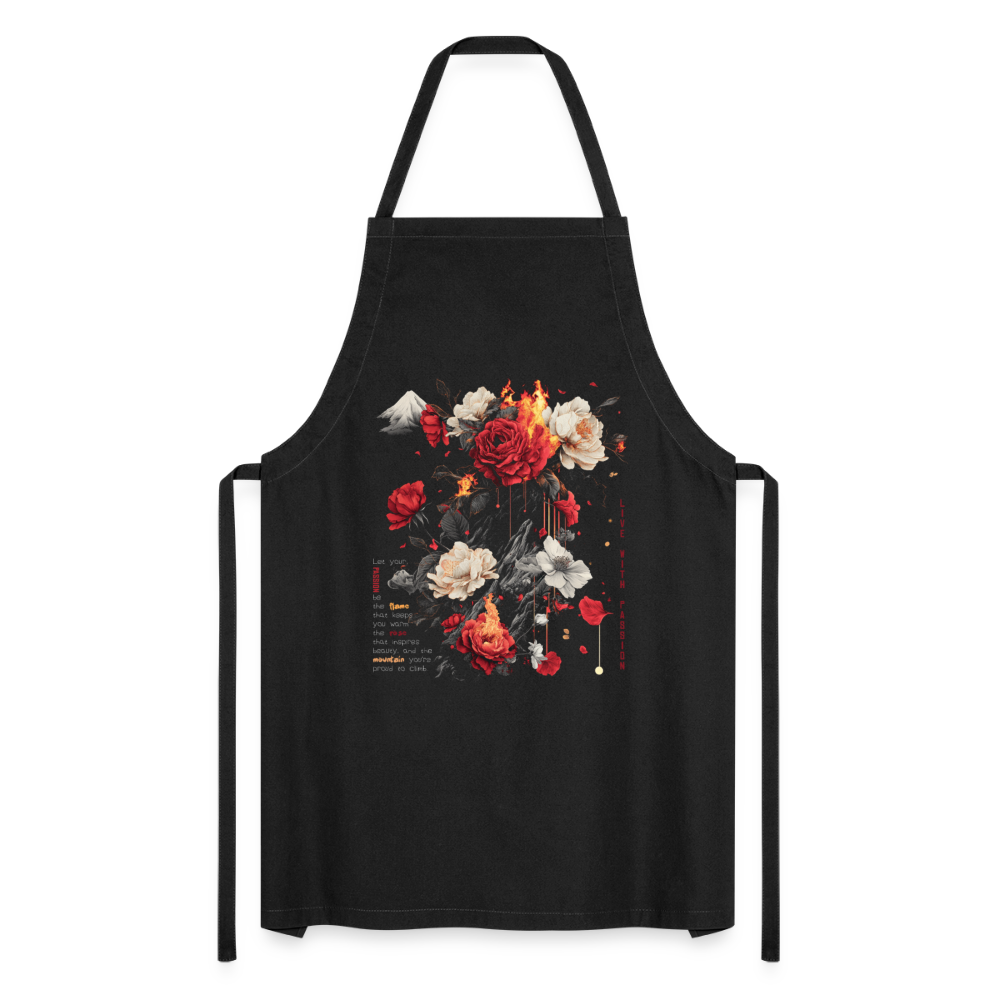Manannan, Rose, 1st | Kochschürze - Schwarz