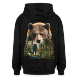 Ghadab, Bär, 1st | Freshhood, Oversized Unisex Hoodie - Schwarz