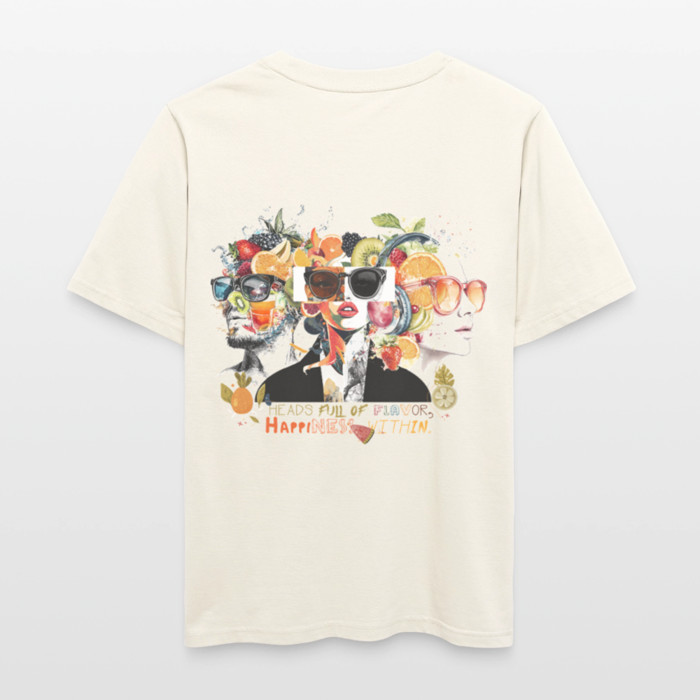 Sylvaris, Gesichter, 1st | Essential, Relaxed Fit Unisex Bio T-Shirt - Naturweiß 