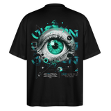 Persephone , Auge, 1st | Blaster, Oversize Bio T-Shirt, Unisex - Schwarz