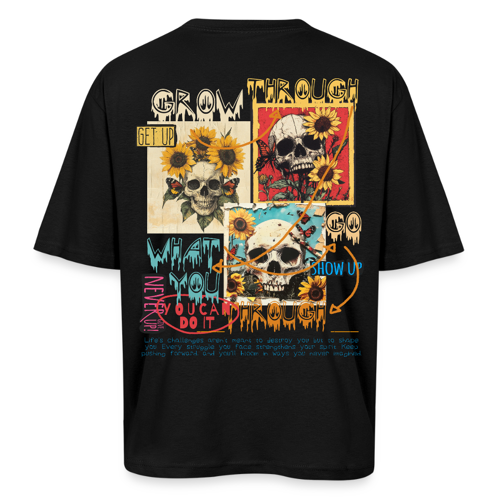 Odysseus, Totenköpfe, 1st | Breezy, Oversized Unisex T-Shirt - Schwarz