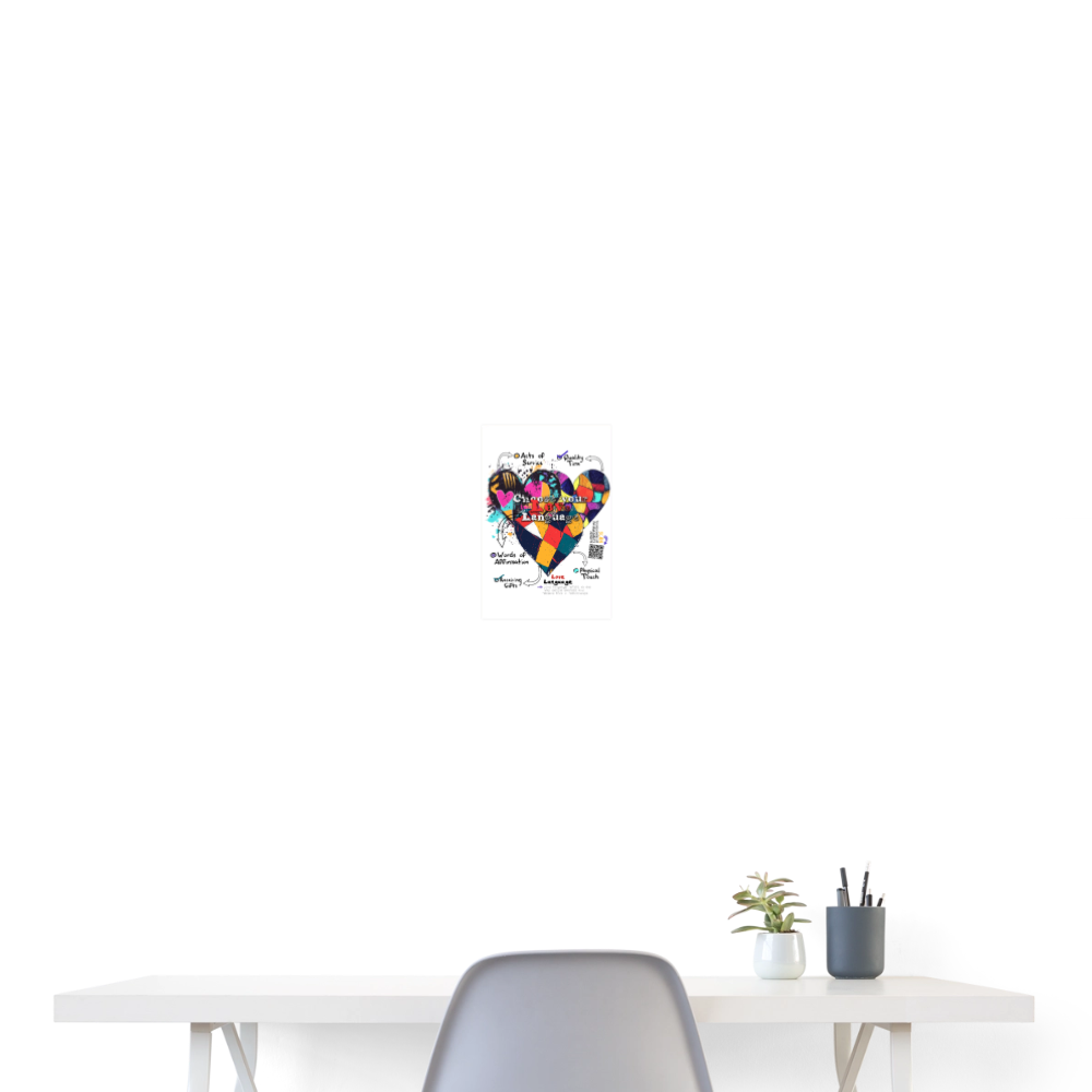 Baldurion, Herzen, 1st | Poster 20x30 cm - Weiß