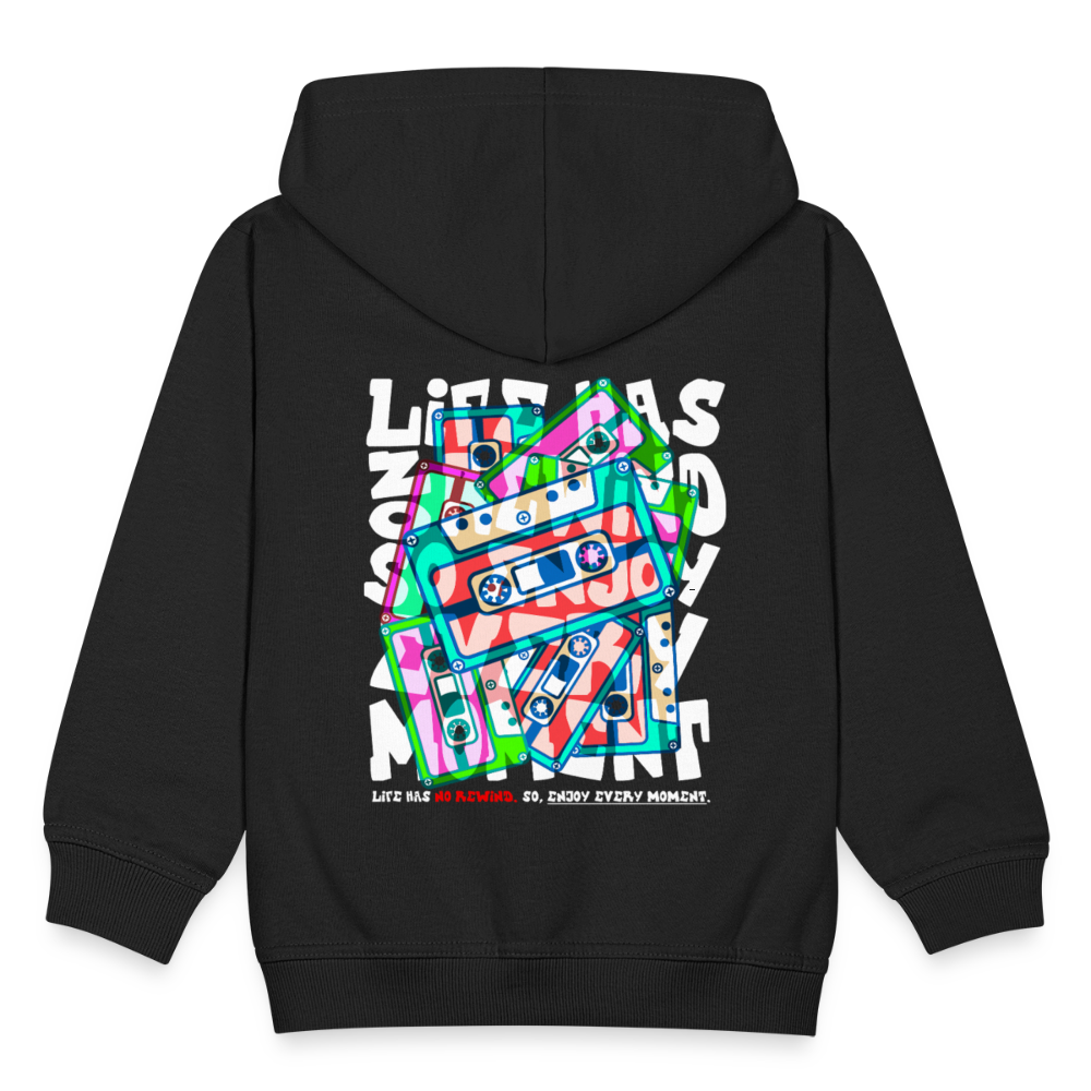 Raijin, Kassetten, 1st | Kinder Zip Hoodie - Schwarz