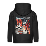 Heraa, Schach, 1st | Kinder Zip Hoodie - Schwarz