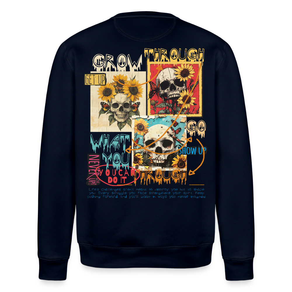 Odysseus, Totenköpfe, 1st | Roller, Unisex Bio-Sweatshirt - Navy