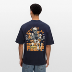 Nyxian, Skelet & Welpen, 1st | Breezy, Oversized Unisex T-Shirt - Navy