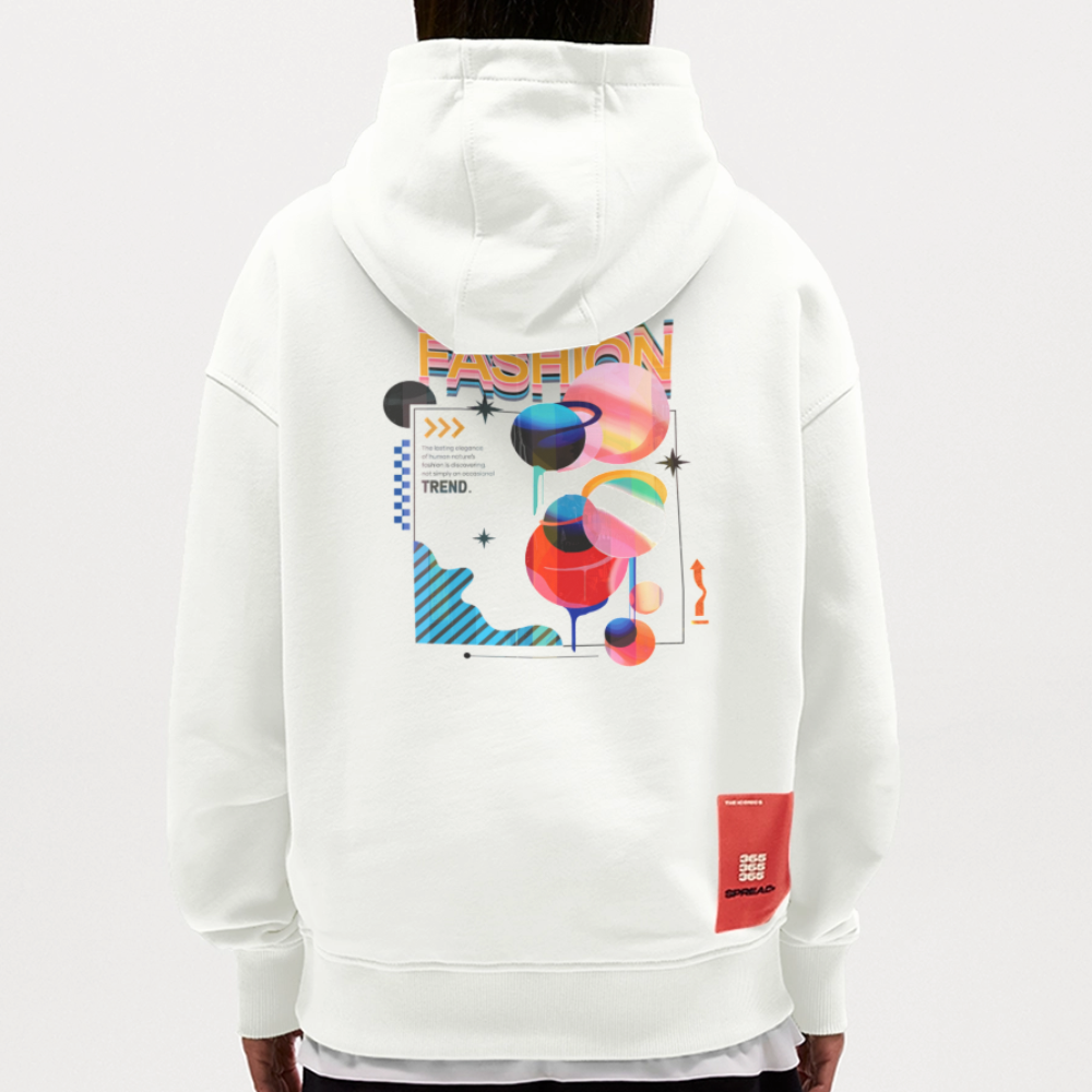 Ragnarion, Planeten, 1st | Heavyweight Oversized Bio Hoodie, Unisex - OFF WHITE