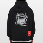 Yuanshi, Auge, 1st | Heavyweight Oversized Bio Hoodie, Unisex - SOLID BLACK