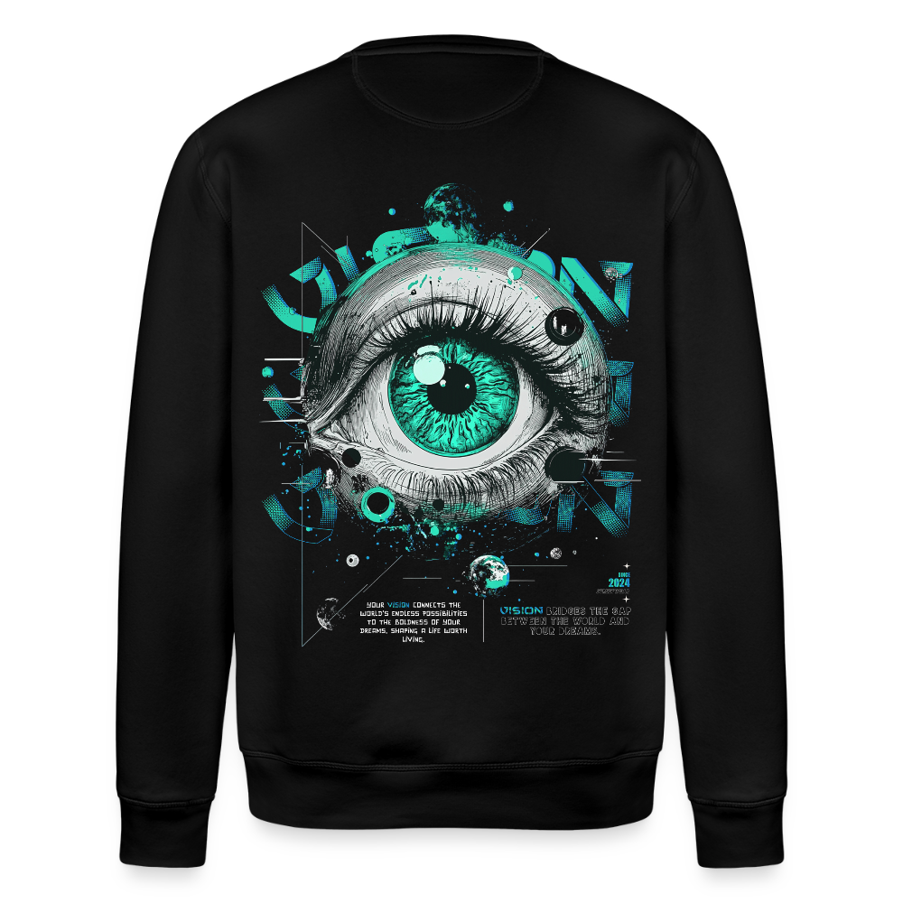 Persephone , Auge, 1st | Roller, Unisex Bio-Sweatshirt - Schwarz