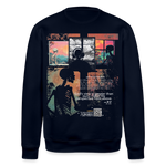 Erosan, Fenster, 1st | Roller, Unisex Bio-Sweatshirt - Navy