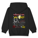 Diony, Wolf, 1st | Kinder Zip Hoodie - Schwarz