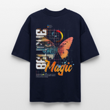 Derdiyok, Schmetterling, 1st | Blaster, Oversize Bio T-Shirt, Unisex - Navy