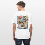 Seraphion, Gesichter, 1st | Essential, Relaxed Fit Unisex Bio T-Shirt - Weiß
