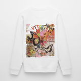 Azaroth, Schmetterling, 1st | Roller, Unisex Bio-Sweatshirt - Weiß