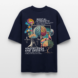 Selenian, Fitness, 1st | Blaster, Oversize Bio T-Shirt, Unisex - Navy