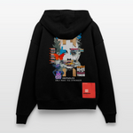 Nerthus, Gesicht, 1st | Heavyweight Oversized Bio Zip Hoodie, Unisex - SOLID BLACK