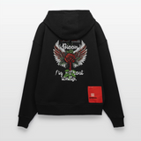 Amaterasu , Engelsflügel, 1st | Heavyweight Oversized Bio Hoodie, Unisex - SOLID BLACK