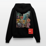 Tangaroa , Skelet, 1st | Heavyweight Oversized Bio Zip Hoodie, Unisex - SOLID BLACK