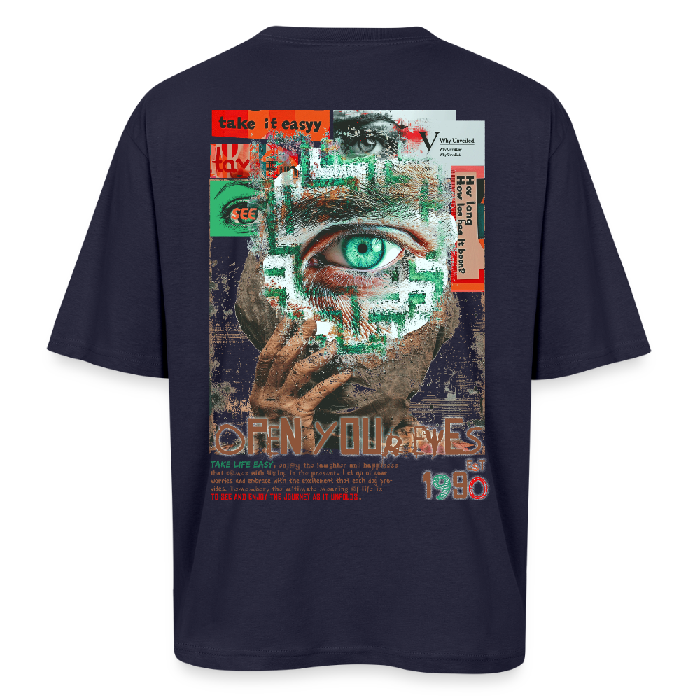 Artemis, Fantasie, 1st | Breezy, Oversized Unisex T-Shirt - Navy