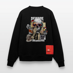 Saxnot, Totenkopf, 1st | Heavyweight Oversized Bio Sweater, Unisex - SOLID BLACK