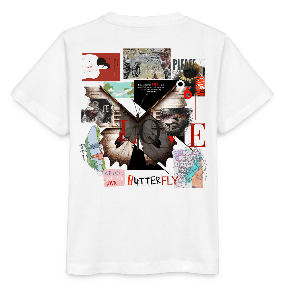 Zentharior, Schmetterling, 1st | Kinder Bio T-Shirt - Weiß