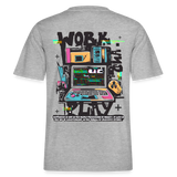 Aetherion, Laptop, 1st | Essential, Relaxed Fit Unisex Bio T-Shirt - Grau meliert