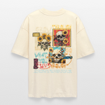 Odysseus2, Totenköpfe, 1st | Blaster, Oversize Bio T-Shirt, Unisex - Weißgrau