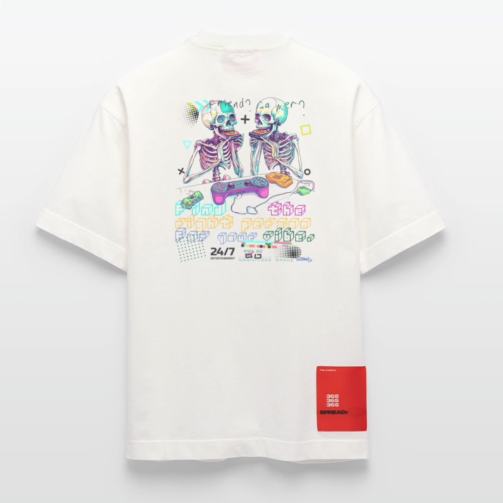 Malakar, Gaming, 1st | Heve, Heavyweight Oversized Bio T-Shirt, Unisex - OFF WHITE