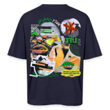 Ereban, Lippen, 1st | Breezy, Oversized Unisex T-Shirt - Navy