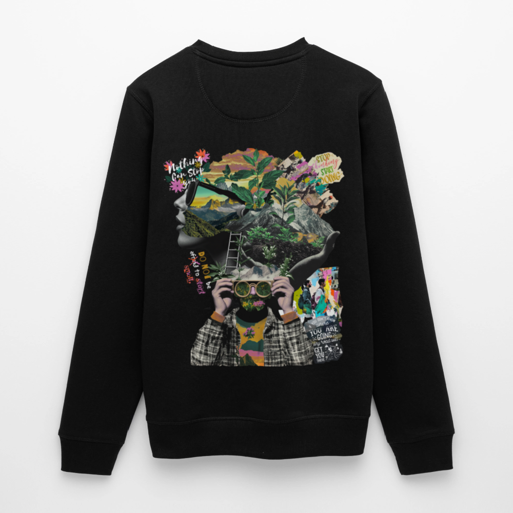Oceani, Berge, 1st | Roller, Unisex Bio-Sweatshirt - Schwarz