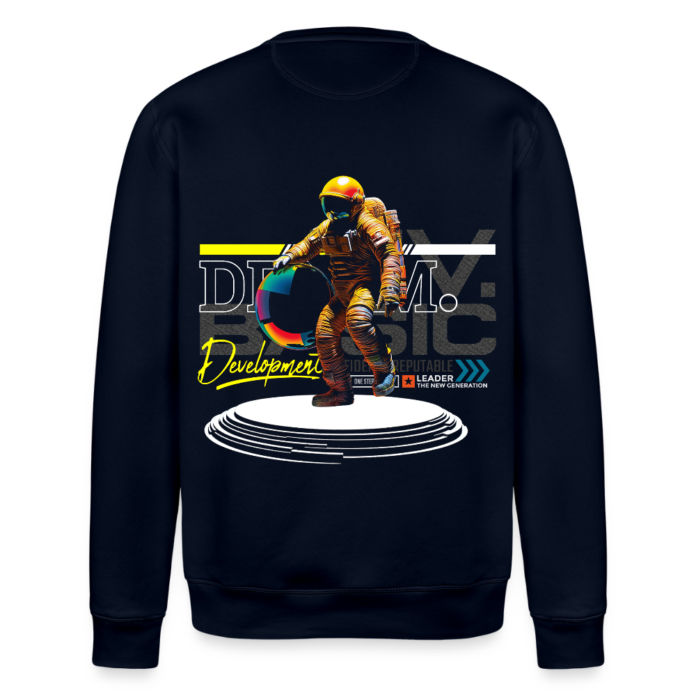 Şevrê, Astronaut, 1st | Roller, Unisex Bio-Sweatshirt - Navy