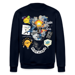 Rhean, Glühbirne, 1st | Roller, Unisex Bio-Sweatshirt - Navy