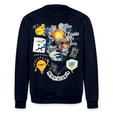 Rhean, Glühbirne, 1st | Roller, Unisex Bio-Sweatshirt - Navy