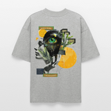 Stellara, Glühbirne, 1st | Blaster, Oversize Bio T-Shirt, Unisex - Grau meliert
