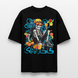 Calveron2, Skelet, 1st | Blaster, Oversize Bio T-Shirt, Unisex - Schwarz