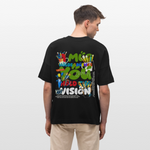 Thesean, Pinsel, 1st | Blaster, Oversize Bio T-Shirt, Unisex - Schwarz