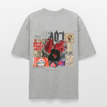 Galevar, Liebe, 1st | Blaster, Oversize Bio T-Shirt, Unisex - Grau meliert