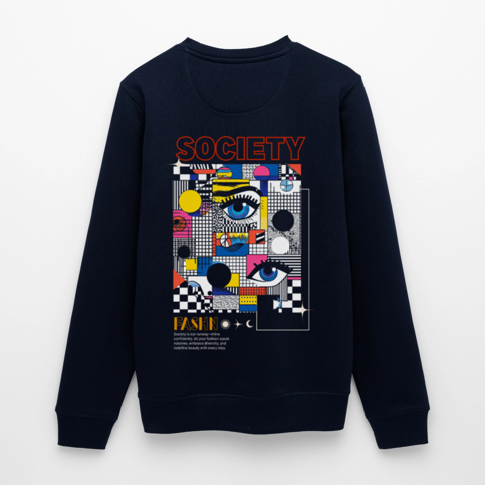 Shennong, Augen, 1st | Roller, Unisex Bio-Sweatshirt - Navy