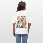 Xerathis, Obst, 1st | Blaster, Oversize Bio T-Shirt, Unisex - Weiß