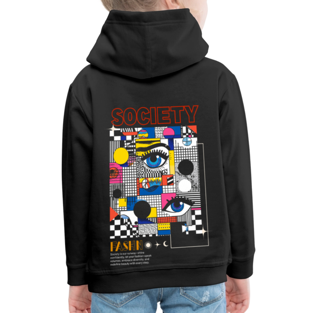 Shennong, Augen, 1st | Kinder Hoodie - Schwarz