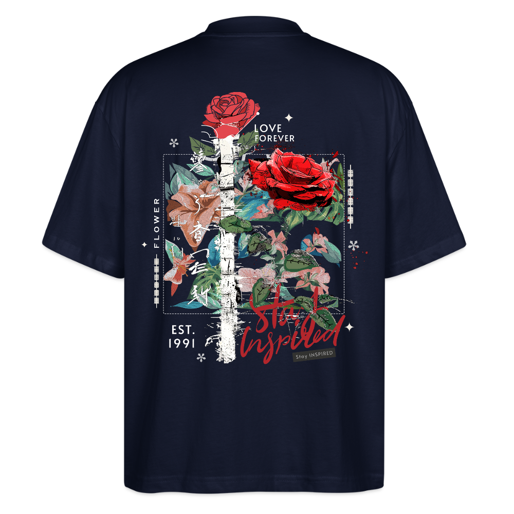 Loreley, Rose, 1st | Blaster, Oversize Bio T-Shirt, Unisex - Navy
