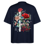 Loreley, Rose, 1st | Blaster, Oversize Bio T-Shirt, Unisex - Navy