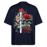 Loreley, Rose, 1st | Blaster, Oversize Bio T-Shirt, Unisex - Navy