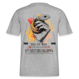 Eldamar, Schlange, 1st | Essential, Relaxed Fit Unisex Bio T-Shirt - Grau meliert