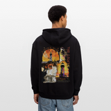 Morian, Leuchtturm, 1st | Freshhood, Oversized Unisex Hoodie - Schwarz