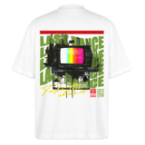 Oblivionis, Fernseher, 1st | Blaster, Oversize Bio T-Shirt, Unisex - Weiß