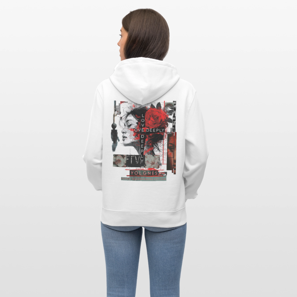 Dracorius, Liebe, 1st | Cruiser, Unisex Bio-Hoodie - Weiß
