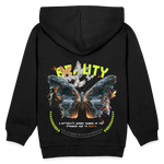 Harith, Schmetterling, 1st | Kinder Hoodie - Schwarz