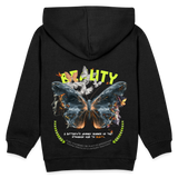 Harith, Schmetterling, 1st | Kinder Hoodie - Schwarz